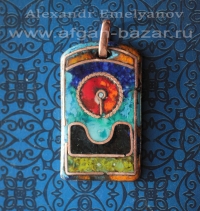 Александр Емельянов. кулон в египетском стиле "Ра-м-Ахет" (Солнце на горизонте).