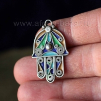 Традиционный амулет "Хамса" или "Хамеш". Марокко, Эссуэйра (?), современная рабо