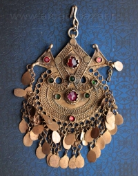 Афганская подвеска, украшение для волос "Тикка". Афганистан или Пакистан. Народн