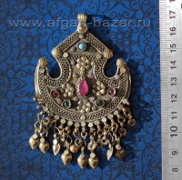 Афганская подвеска, украшение для волос "Тикка". Афганистан или Пакистан. Народн