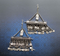 Пара заколок для волос с фигурками рыб. Афганистан, 20-й век, народность Хазара