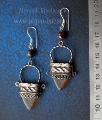 Серьги в виде туарегского амулета "Ин Галл". Автор - Емельянов Александр