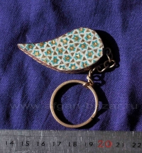 Брелок для ключей с инкрустацией "Хатам". Иран, Исфахан, современная работа Брелок для ключей с инкрустацией "Хатам". Иран, Исфахан, современная работа