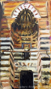 Александр Емельянов. Каир, портал мечети Картон, масло