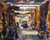 Александр Емельянов. "Базар в Марракеше". Холст на картоне, масло Александр Емельянов. "Базар в Марракеше". Холст на картоне, масло