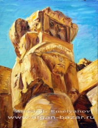 Александр Емельянов. "Золотая богиня" (Хатхор). Холст, масло