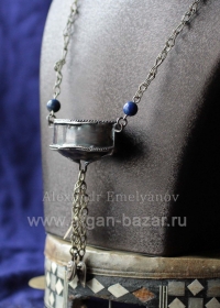 Подвеска-колье, амулет Кашкуль - авторское украшение, выполненные по мотивам тра