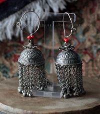 Племенные серьги - височные подвески. Пакистан, Сват-Кохистан или Кашмир, вторая