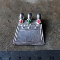 Серебряная подвеска-амулет, деталь украшения. Индия или Пакистан (Кашмир), 20 в.