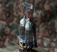 Племенные серьги - височные подвески. Пакистан, Сват-Кохистан или Кашмир, 20 в.