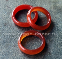 Кольцо из натурального сердолика. Размер - 17