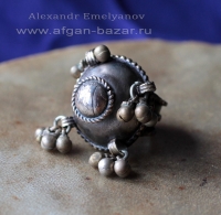 Перстень в туркменском стиле. Выполнен по образцу племенных украшений Туркмении 