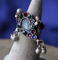 Афганский перстень с бубенчиками и узором "Ботех" (Buta, Boteh), сделанный из де