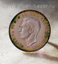 Александр Емельянов. Кольцо "Британия 37", горячая эмаль по рельефу