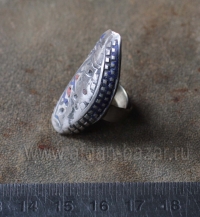 Традиционное мультанское кольцо с горячей эмалью. Пакистан, Мультан, вторая поло