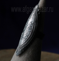 Традиционное мультанское кольцо с утраченной эмалью. Пакистан, Мультан, вторая п