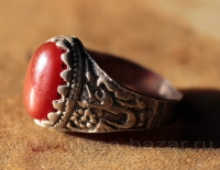 Винтажный шиитский мужской перстень с сердоликом
