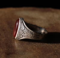 Винтажный иранский перстень с сердоликом.  Иран, 20 в.