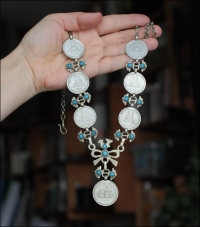 афганское колье хазара этнические украшения ручной работы