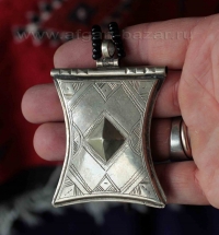 Туарегский мужской амулет "Ктаб" или "Тчерот". Марокко, современная работа