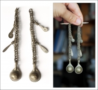 этническая фурнитура для расшивки костюма. Кучи цепи