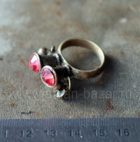 Афганский винтажный перстень с бубенчиками. Афганистан или Пакистан, 20 в.