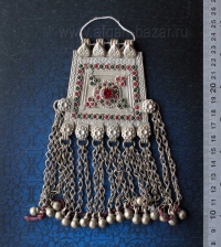 Подвеска-пектораль, часть колье или пояса. Афганистан или Пакистан, 20 в., племе
