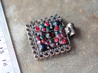 Афганская подвеска-коннектор, деталь наголовного украшения. Афганистан или Пакис