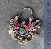 Афганская племенная сережка-височная подвеска (без пары). Афганистан или Пакиста