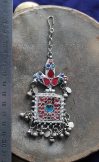 Афганская подвеска-амулет, деталь наголовного украшения "Тикка". Афганистан или 