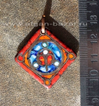 Александр Емельянов. кулон знак Зодиака "Овен". Медь, горячая перегородчатая эма