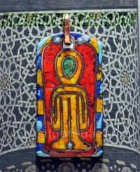 Перегородчатая эмаль на меди - авторское украшение Перегородчатая эмаль