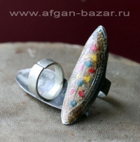 Традиционное мультанское кольцо с горячей эмалью - Old collectible Multan meenka