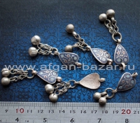 Старая мультанская подвеска с горячей эмалью - часть комплексного украшения