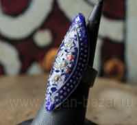 Традиционное мультанское кольцо с восстановленной эмалью