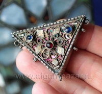 Старинный османский контейнер-амулет "Муска", центральная часть колье. Османская