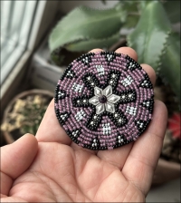 бисерный круг нашивка