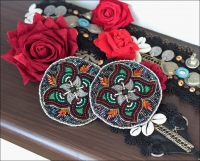 Авторские украшения ручной работы. Бисерные нашивки.