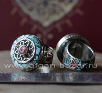 Непальский перстень с инкрустацией Непальский перстень с инкрустацией