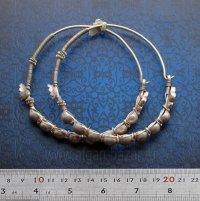 Кашмирские племенные серьги - височные подвески. Пакистан (Кашмир, Шринагар), гу