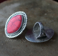 Афганский перстень с коралловой мастикой