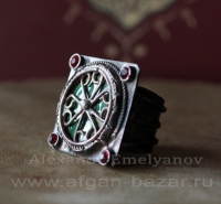 Перстень с филигранью и горячей эмалью.. Автор - Александр Емельянов