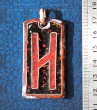 Кулон "Руна HAGALAZ" , перегородчатая эмаль, автор - Александр Емельянов