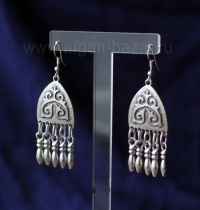 Серьги в якутском стиле. Производство - Турция, современная работа