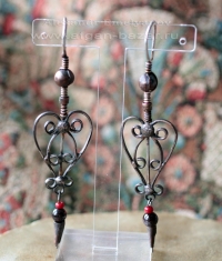 Серьги в казахском стиле- авторские украшения, выполненные по мотивам традиционн