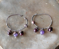 Серьги-колты, выполненные по мотивам древних славянских украшений. Автор - Емель