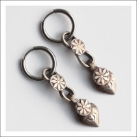 Авторские украшения. Серьги в этническом трайбл стиле ручной работы.