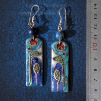 Александр Емельянов. Серьги в древнеегипетском стиле "Египетский Лотос". Медь, г