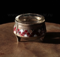 Винтажная солонка с горячей эмалью. СССР, 1970-е