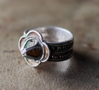 Старый марокканский перстень с горячей эмалью. Марокко, Тизнит, 20-й век